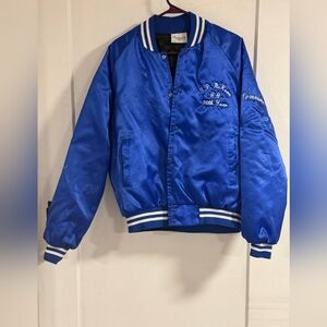Blue and White Varsity Jacket